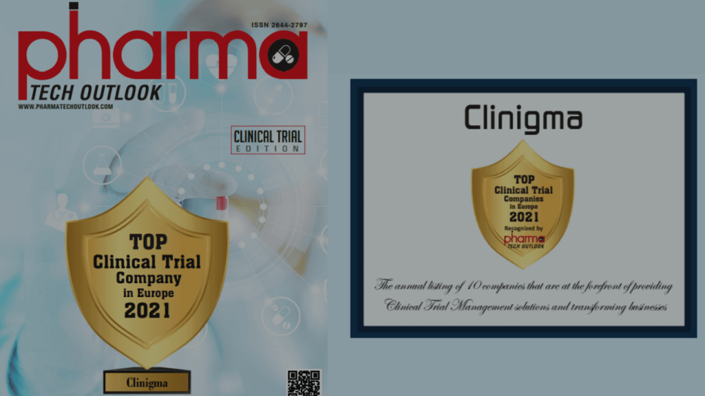 Clinigma® recognised as one of the top 10 European companies providing clinical trial management solutions